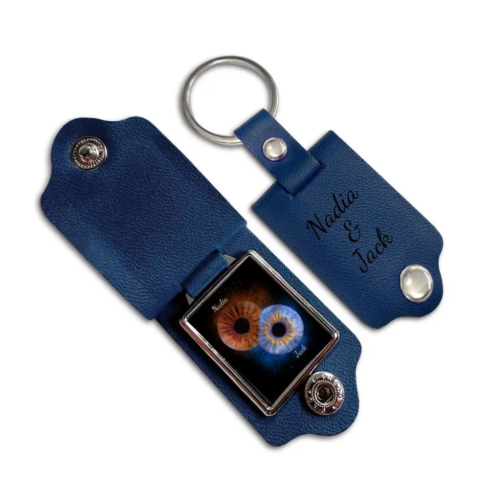 Leather Photo Keychain