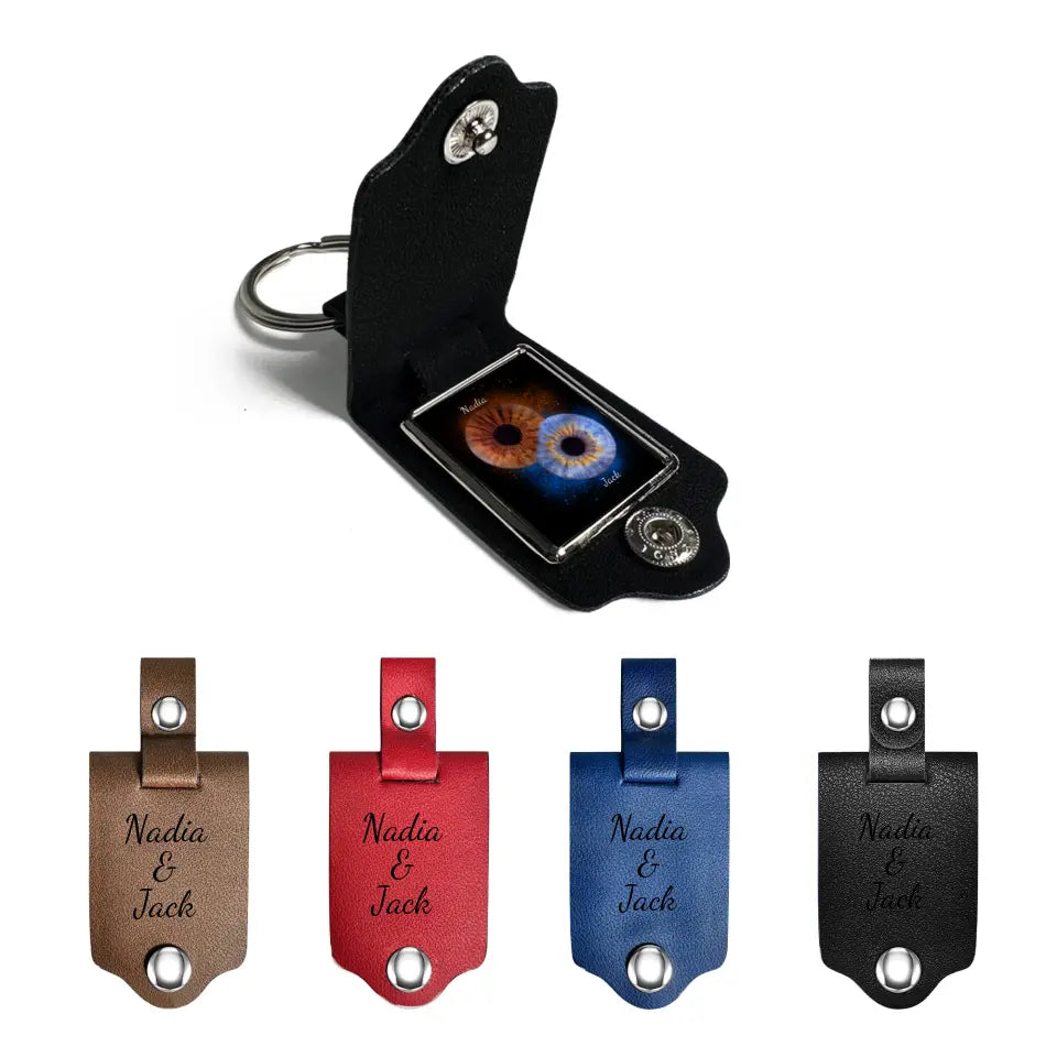 Leather Photo Keychain