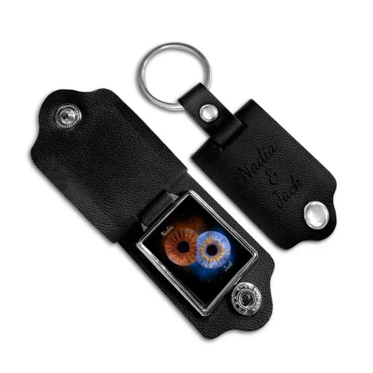 Leather Photo Keychain